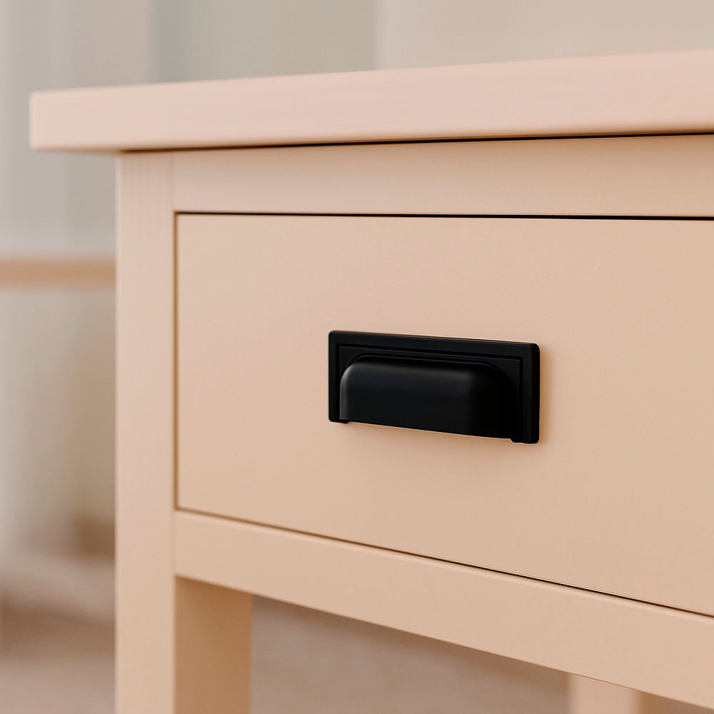 Puxador Plymouth 80mm Preto Zen